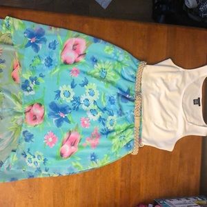 Rue21 white and floral dress.
